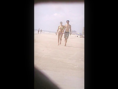 hot sexy college teen beach voyeur 6 jiggly tits ass