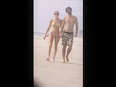 hot sexy college teen beach voyeur 6 jiggly tits ass