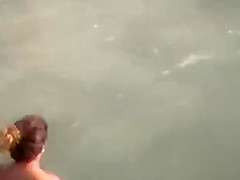 Nice thong voyeur of girl at PR beach
