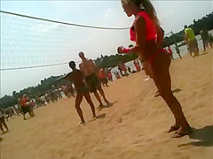 Amazing Blonde Ass Pink Bikini