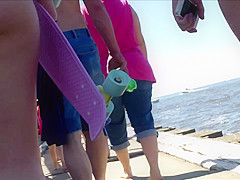 Candid College Beach Ass Butt Blonds West Michigan Booty