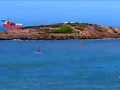 Powerful zoom in thong bikini girl !