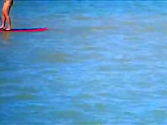 Powerful zoom in thong bikini girl !