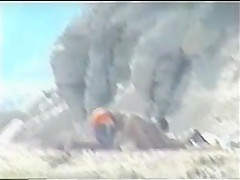 Shy couple caught on the nudist beach