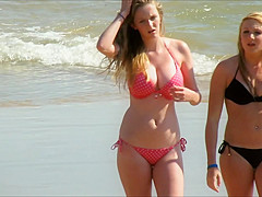 HUGE rack on bikini teen!