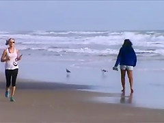 candid young milf jogging slow motion 46, nice tits