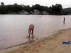 Beach video - nude girl
