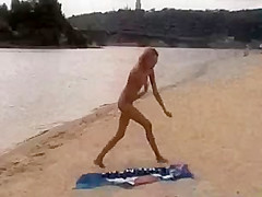 Beach video - nude girl