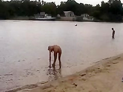 Beach video - nude girl