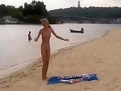 Beach video - nude girl