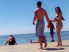 Candid Beach Ass Butt West Michigan Booty Sexy Brunette