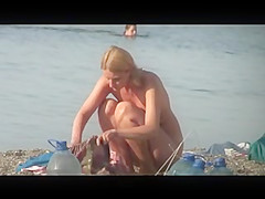 Voyeur. Nice Tits on public beach