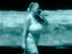 monster boobs on the beach