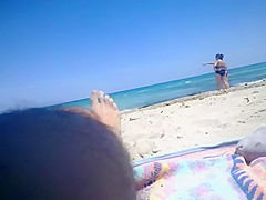 flashing beach at two matures