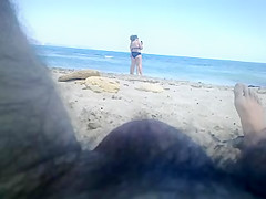 flashing beach at two matures