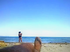 flashing beach at two matures