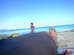 flashing beach at two matures