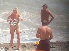 Voyeur. Nice Tits on public beach