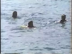 Beach candid topless from 1990