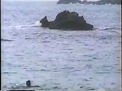 Beach candid topless from 1990
