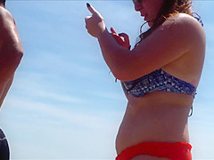 Candid Beach Bikini Ass Butt West Michigan Booty Wet