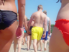 Candid Beach Bikini Ass Butt West Michigan Booty Wet