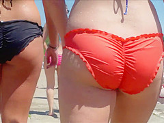 Candid Beach Bikini Ass Butt West Michigan Booty Wet