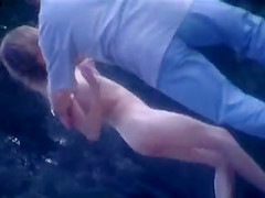 Crazy exhibition on nude beach