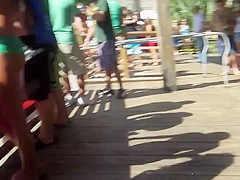 Candid Beach Bikini Party College Ass