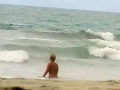 Nude mermaid on west coast nude beach