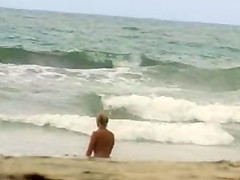 Nude mermaid on west coast nude beach