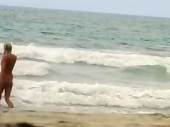 Nude mermaid on west coast nude beach