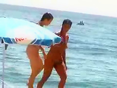 Nudist Beach Perv 5 MILF Stripping