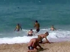 Two girls on the beach