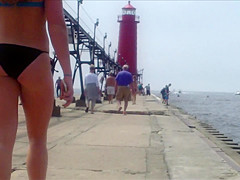 Candid Beach Bikini Ass Butt West Michigan Booty Red 10
