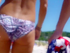 Candid Beach Bikini Butt Ass West Michigan Booty Killer