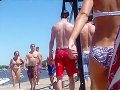 Candid Beach Bikini Butt Ass West Michigan Booty Killer