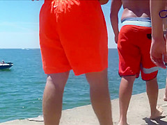 Candid Beach Bikini Butt Ass West Michigan Super Booty
