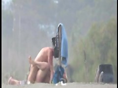 Mature bitch on the beach