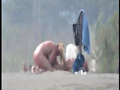 Mature bitch on the beach