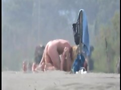 Mature bitch on the beach