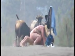 Mature bitch on the beach