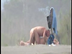 Mature bitch on the beach