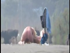 Mature bitch on the beach