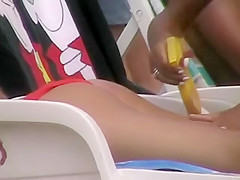 Golden All Over Hidden Beach Voyeur