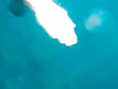 Beautiful breasts under water!