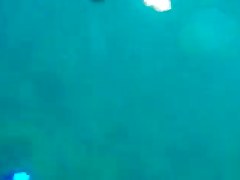 Beautiful breasts under water!
