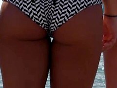 College Candid Beach Butt West Michigan Booty Zoom Re-Edit