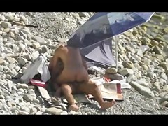 Voyeur on public beach sex