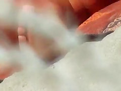 pussy on a greek beach